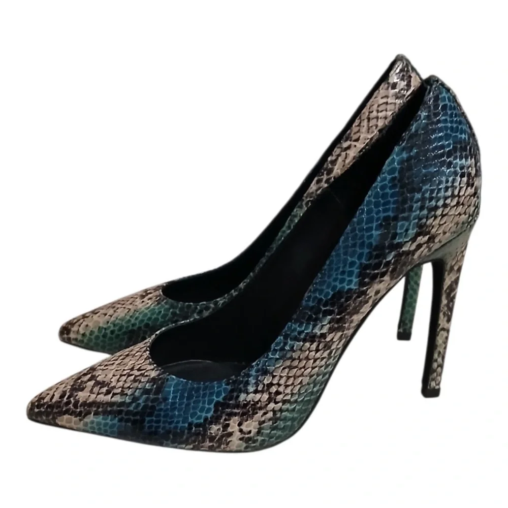 Jeffrey Campbell Snakeskin Heels - Picture 3 of 6